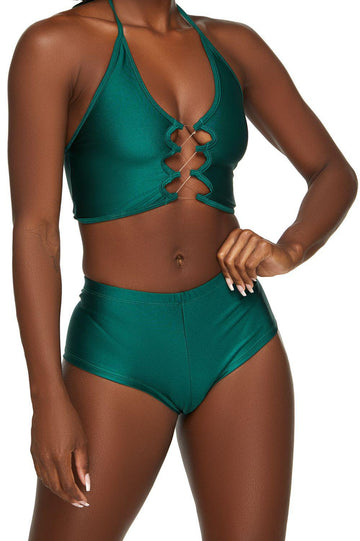 Hunter Green Booty Shorts